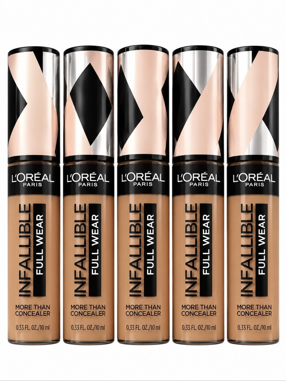 5 x L'Oreal Infallible Full Wear Concealer, Full Coverage, 395 Walnut